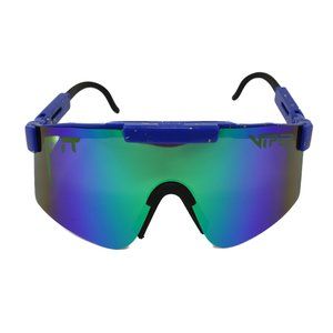 PIT VIPER Blue Fade Iridescent Polarized Sunglasses Genuine Unisex Men's Women's
